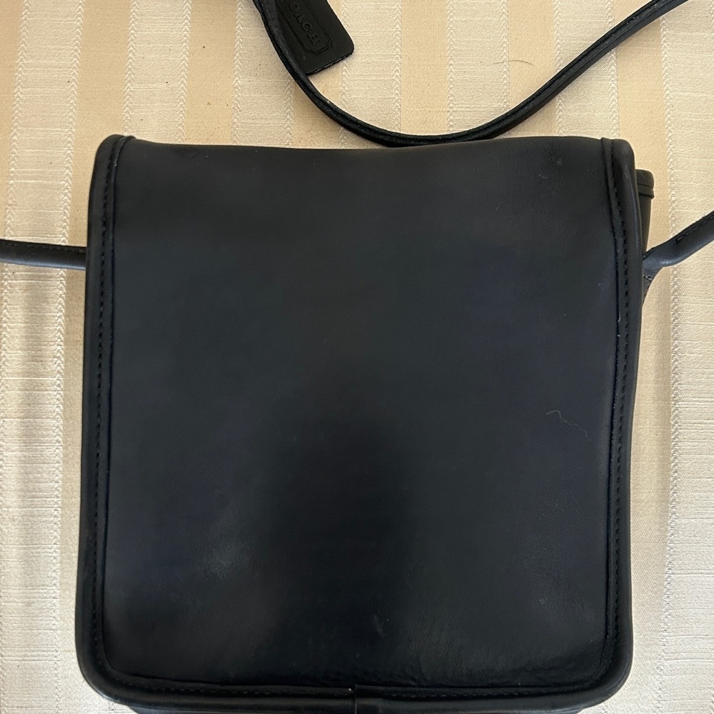 Coach Blue Leather Pouch crossbody vintage Bag - Picture 7 of 7